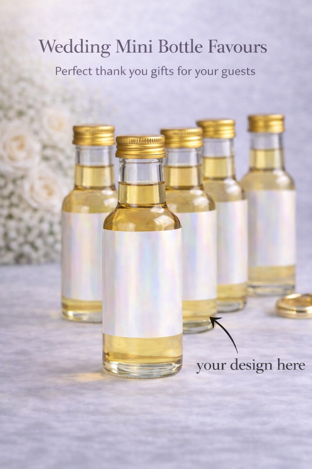 50ml Personalised Plastic Bottle with Sticker