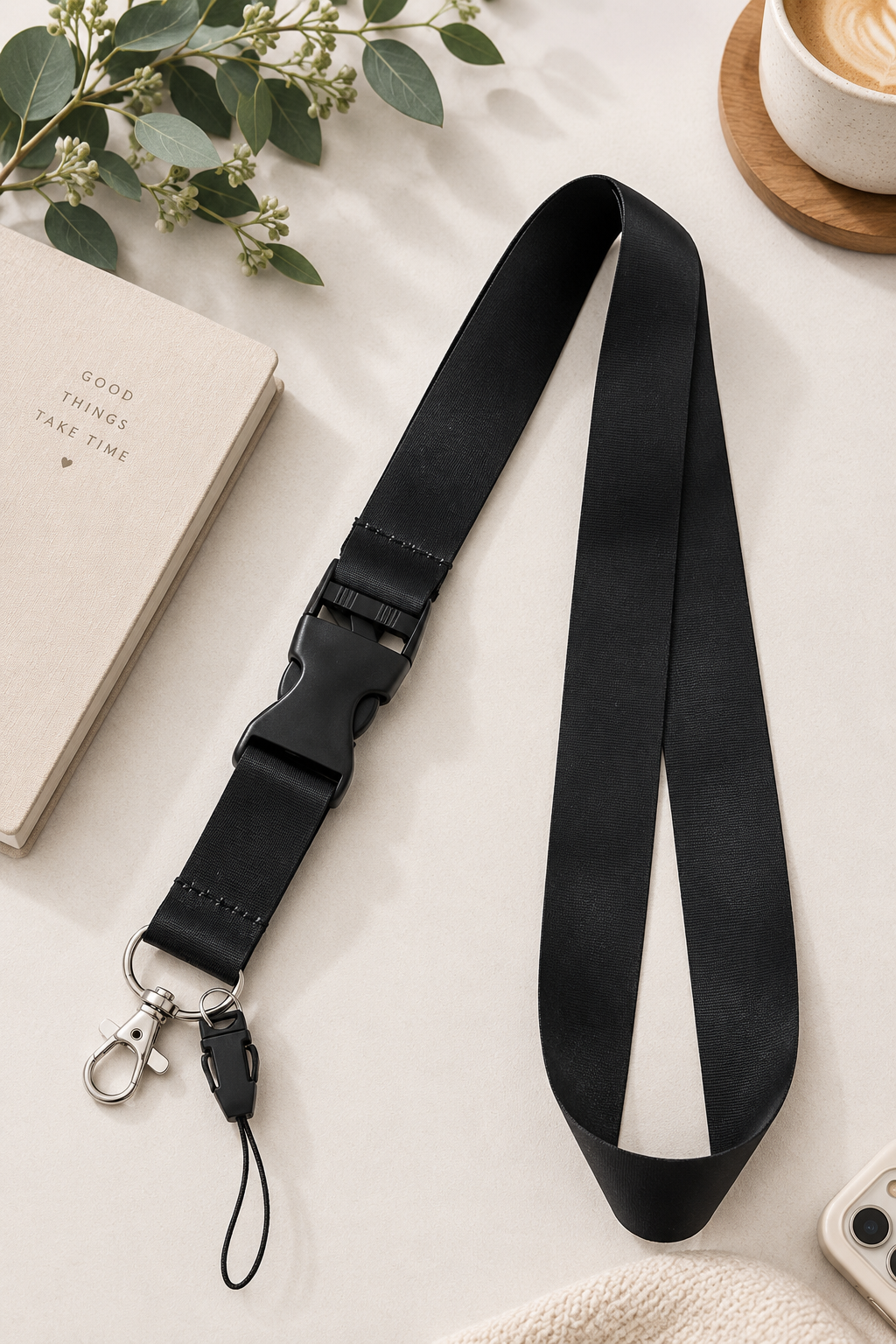 Multi-Purpose Lanyard with Detachable Buckle & Clip