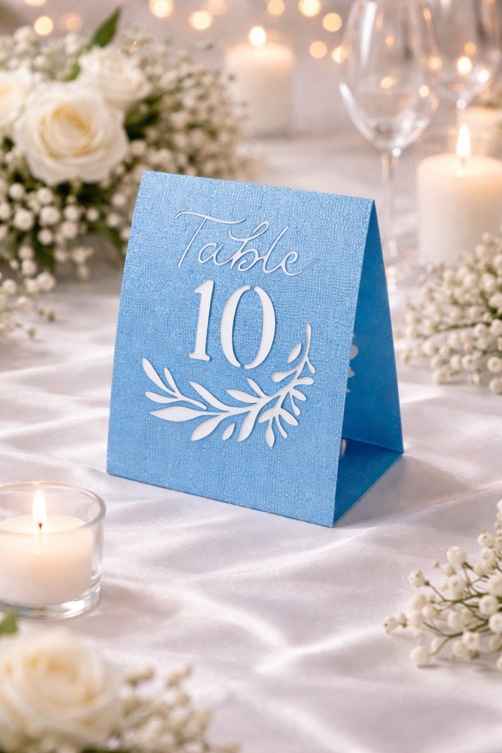 Elegant Glitter Table Numbers