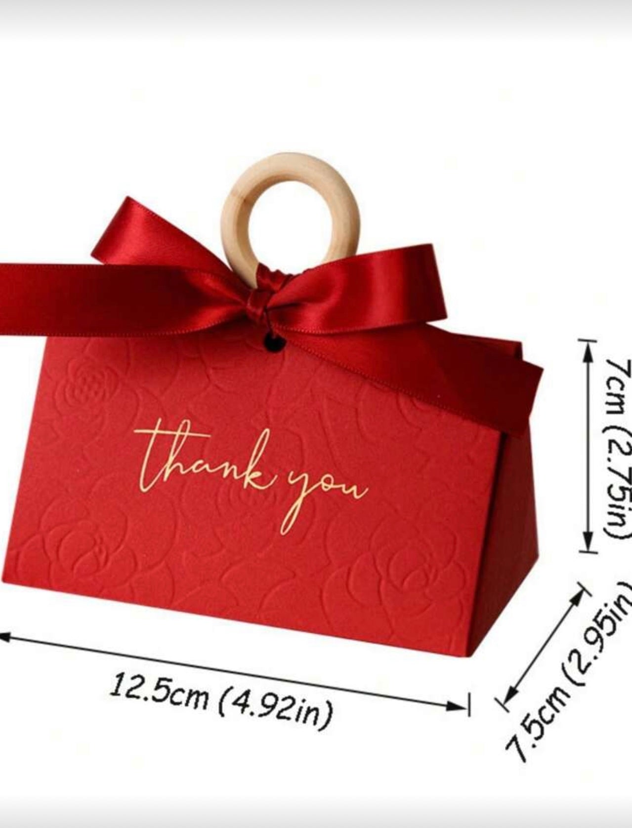 Premium Gift Box with Ribbon Handle - Green