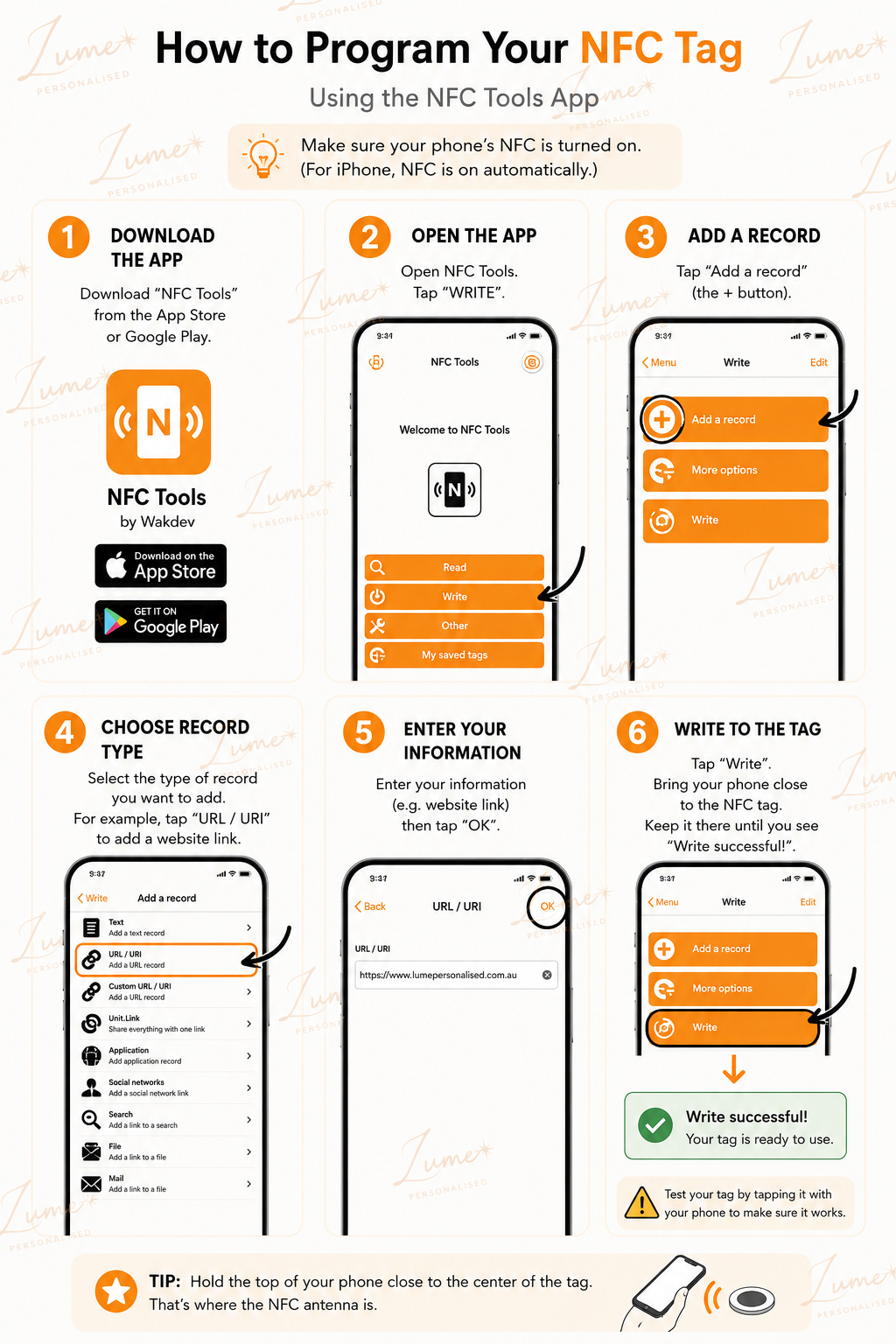 NFC Social Media Keychain – Tap to Connect - 2