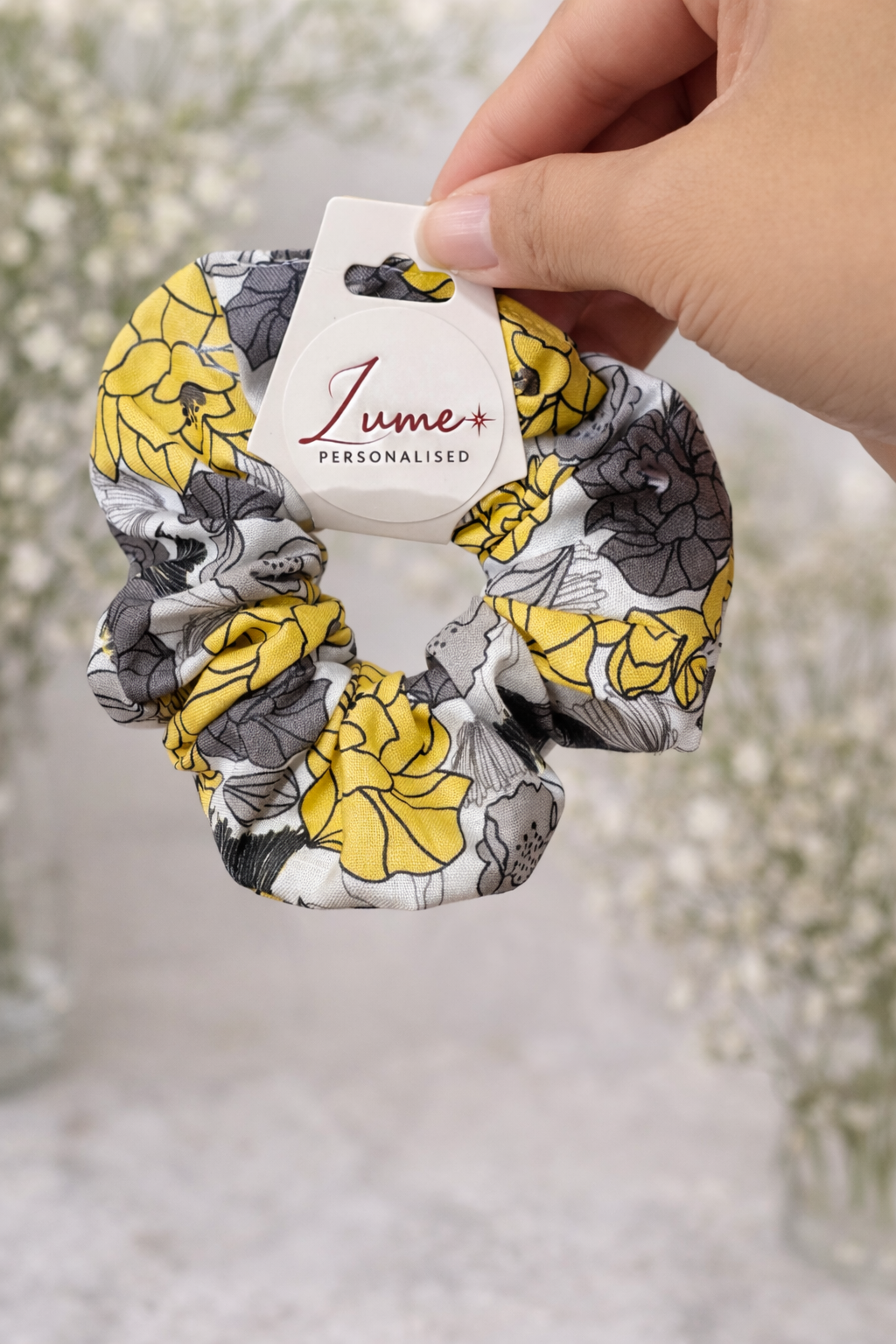 Personalised Scrunchie & Name Gift Set