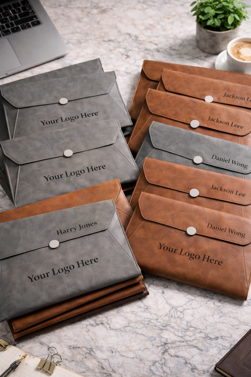 Bulk Faux Leather Document Sleeve (A4) - Starting from 10 pcs