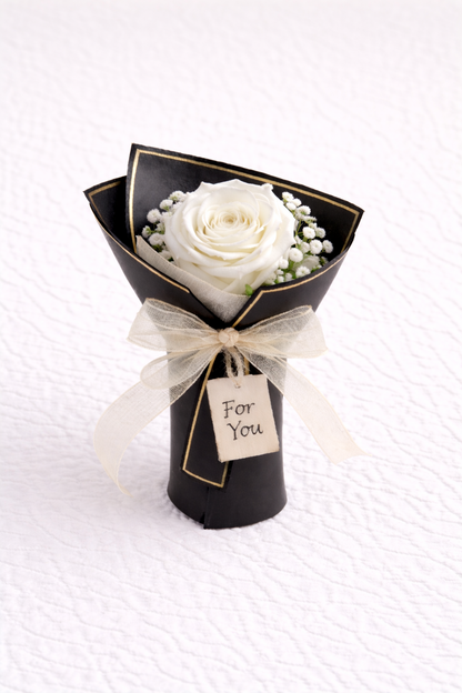 Personalised Bookmark & Rose Gift Box