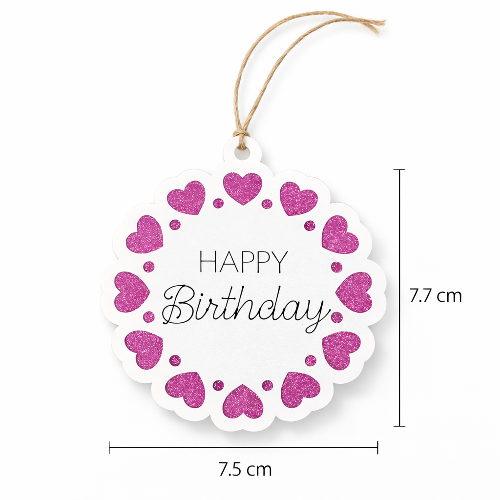Round Heart Gift Tags