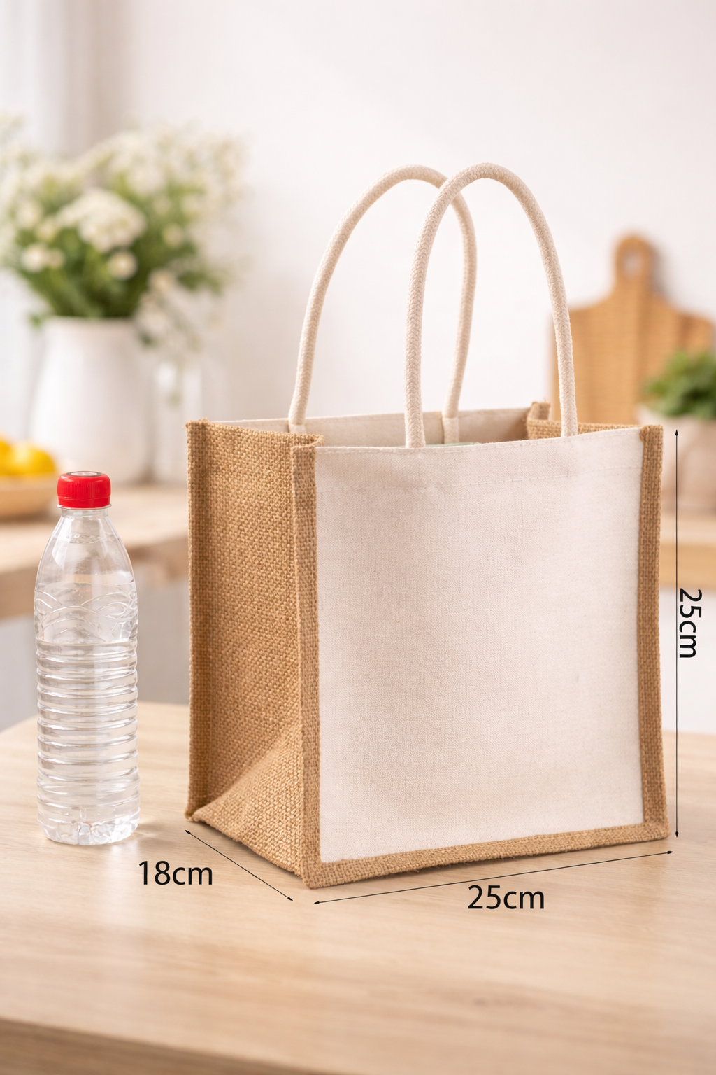 Personalised Jute Bags (25x25x18cm)