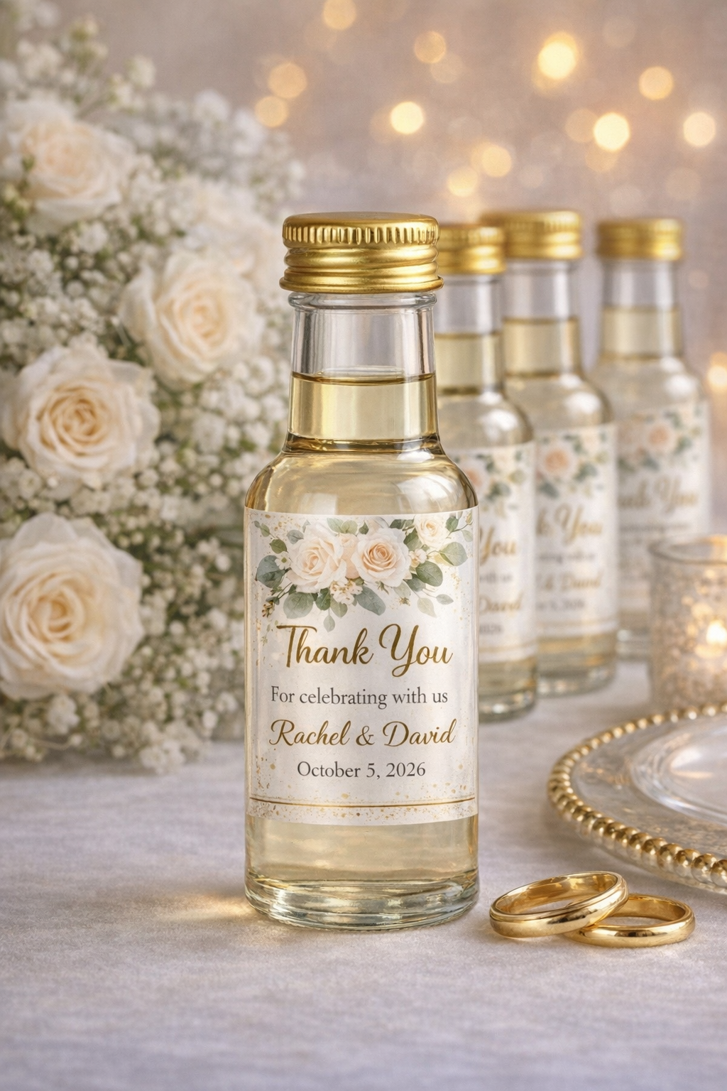 50ml Personalised Plastic Bottle with Sticker