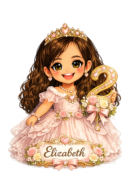 Custom Magnet with Backing Card (Chibi illustration) - Birthday