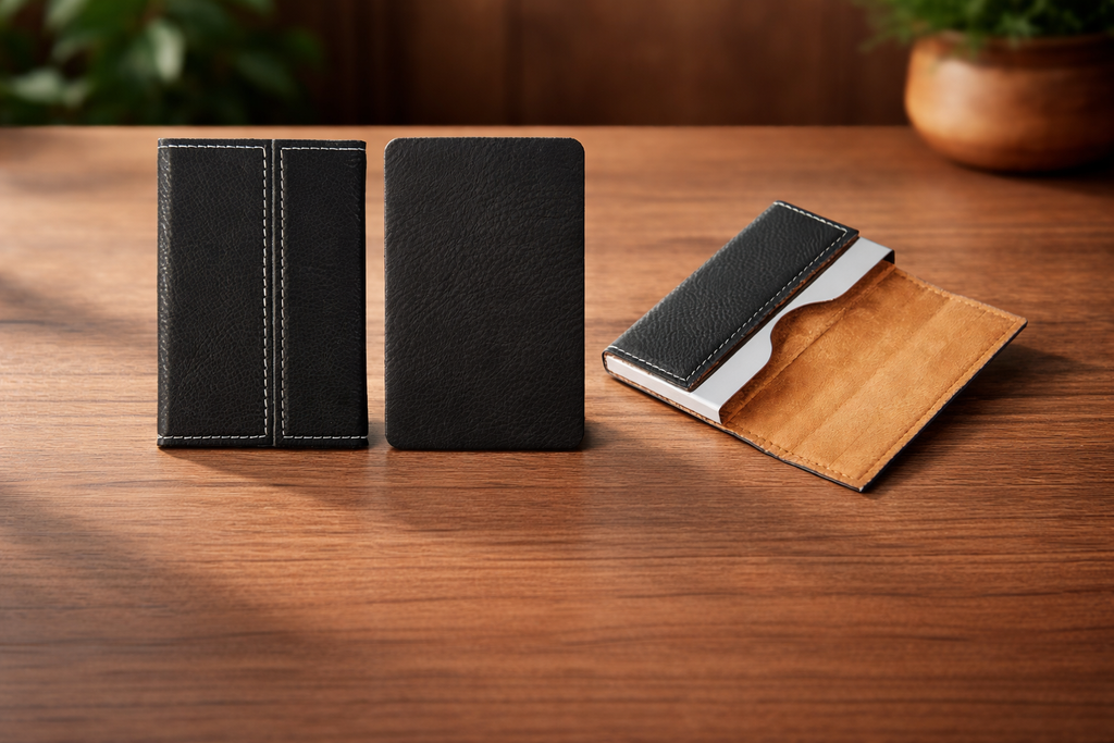 Personalised PU Leather Business Card Holder