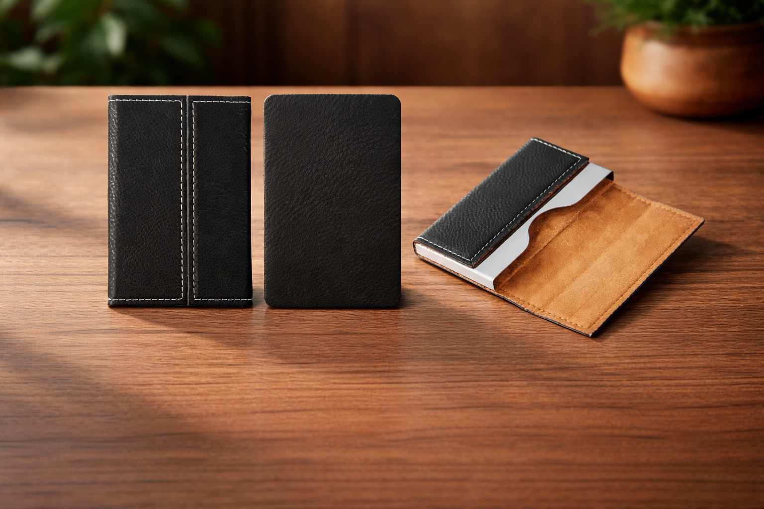 Personalised PU Leather Business Card Holder