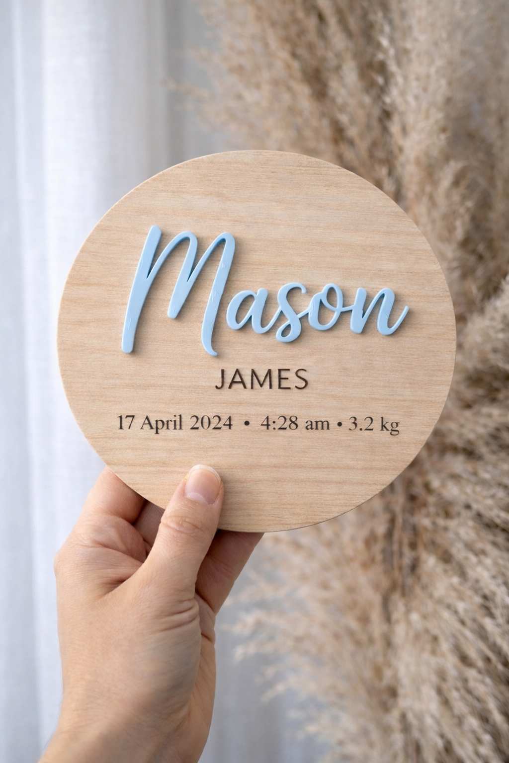 Classic Personalised Name Plaque – 15cm