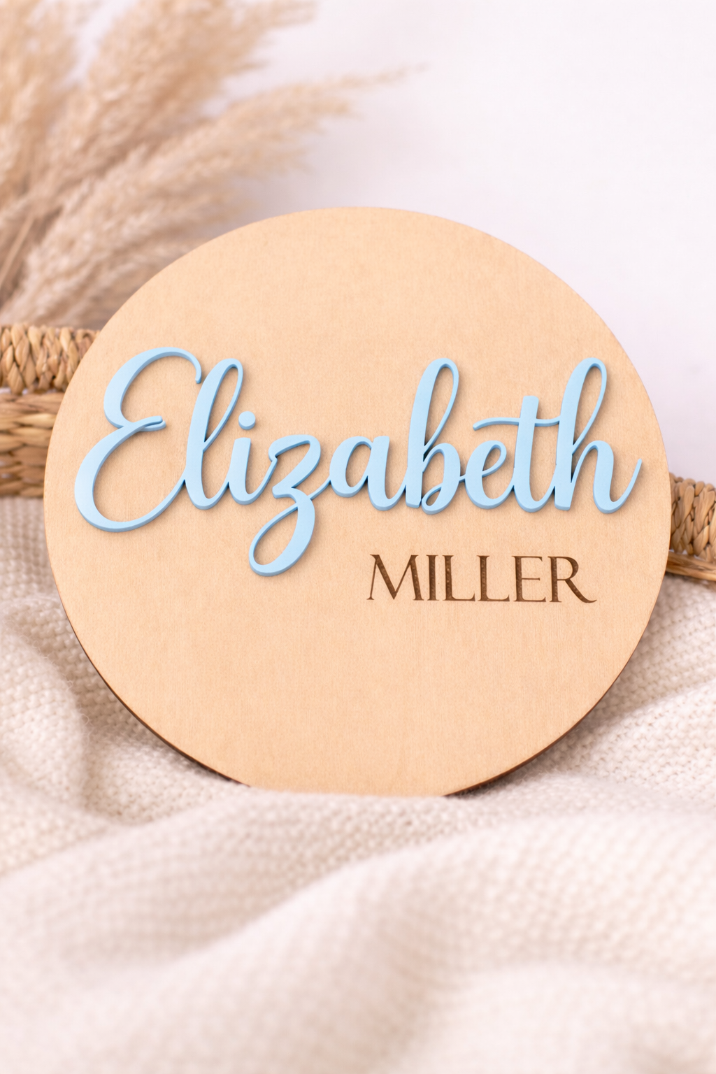 Simple Classic Personalised Name Plaque – 15cm