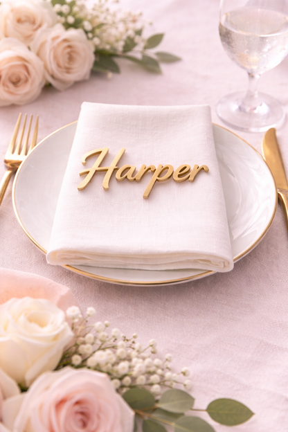 Personalised Acrylic Name Place Card - 6cm height