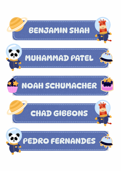 Space / Astronaut Theme Sticker - Waterproof A4 Value Sheet