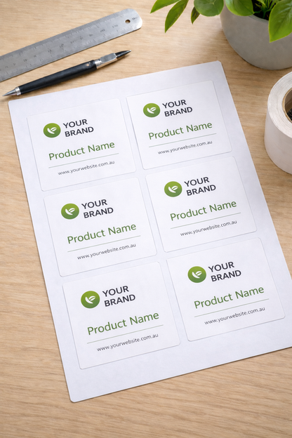 Square Custom Label Stickers - Starting from 50 stickers