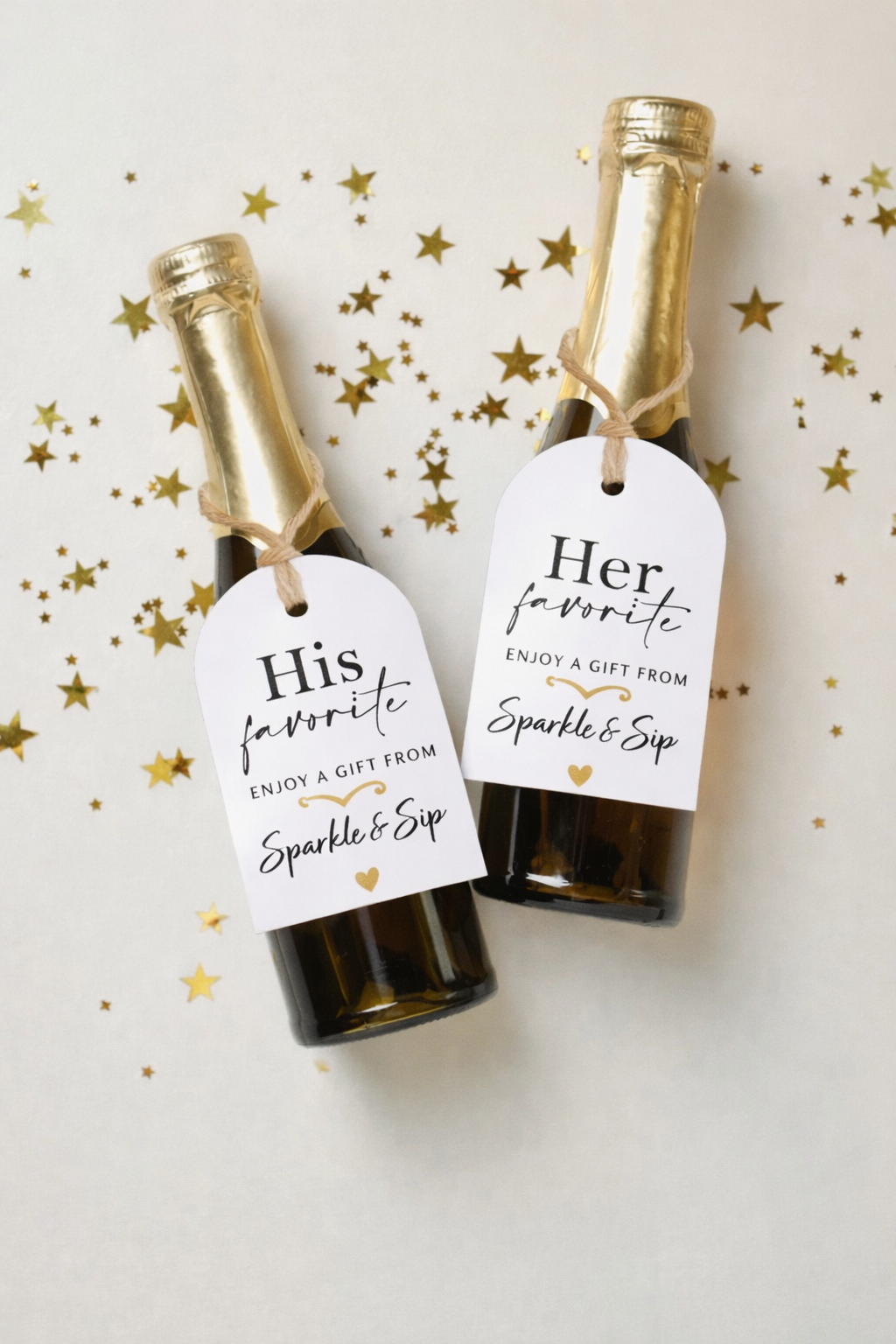 Personalised Wedding Bottle Tags
