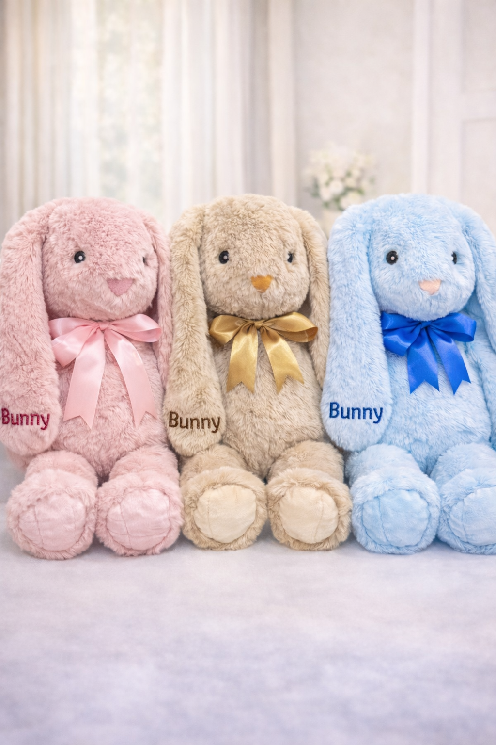 Personalised Embroidery Bunny – 53 cm