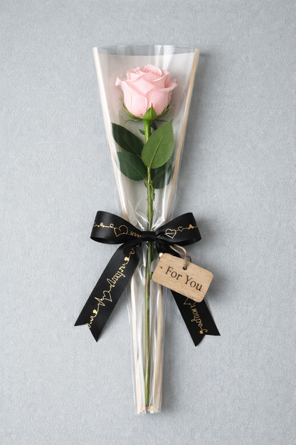 Single Rose - Pink Wrap