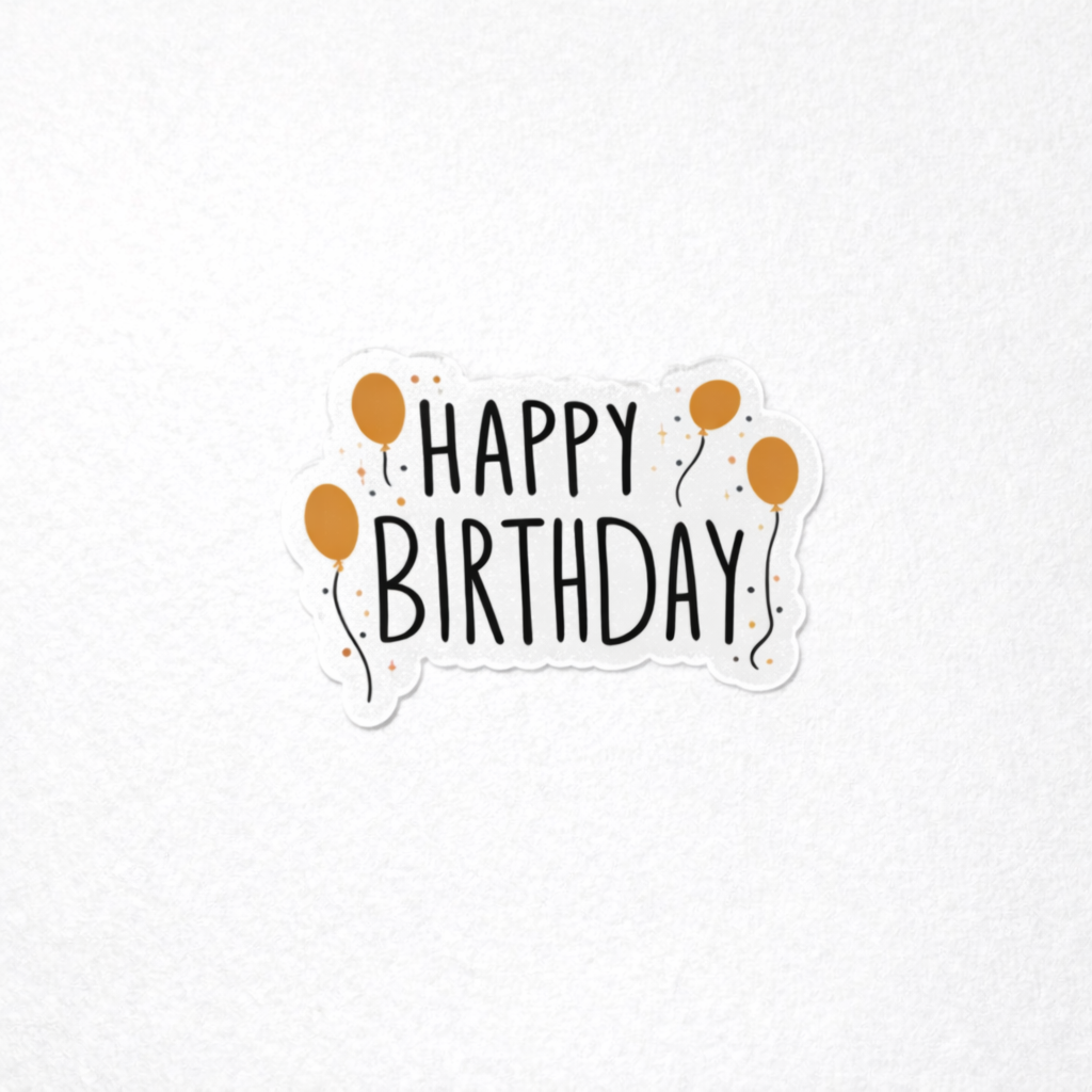 Happy Birthday Sticker