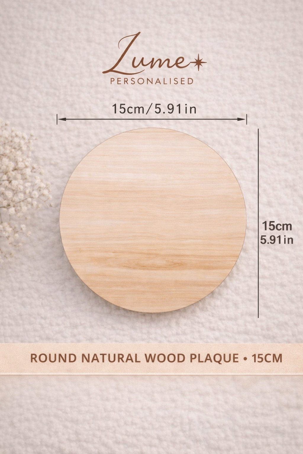 Personalised Round “Hello World” Birth Announcement Plaque - Pink