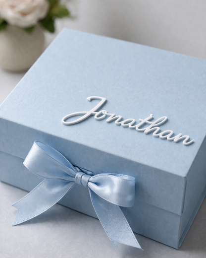 Personalised Medium-size Gift Box - Light blue