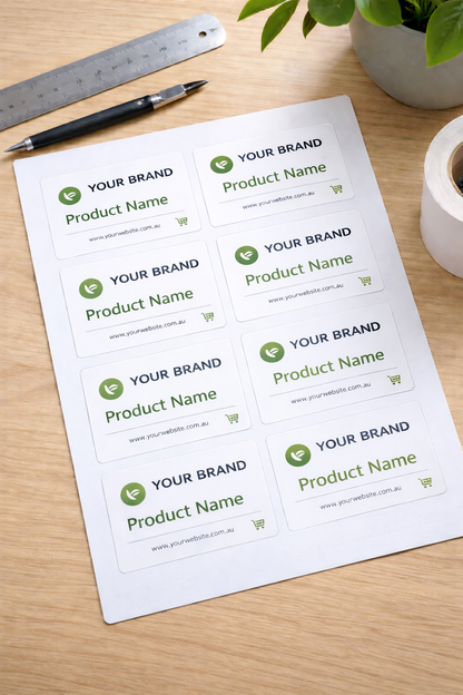 Rectangular Custom Label Stickers - Starting from 50 stickers