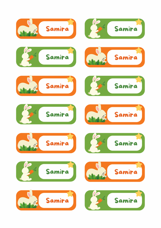 Bunny Theme Sticker - Waterproof A4 Value Sheet