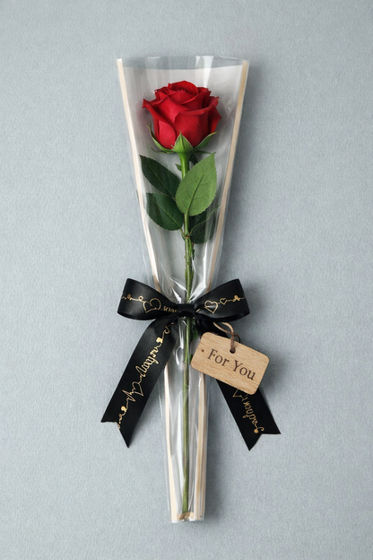 Single Rose - Pink Wrap