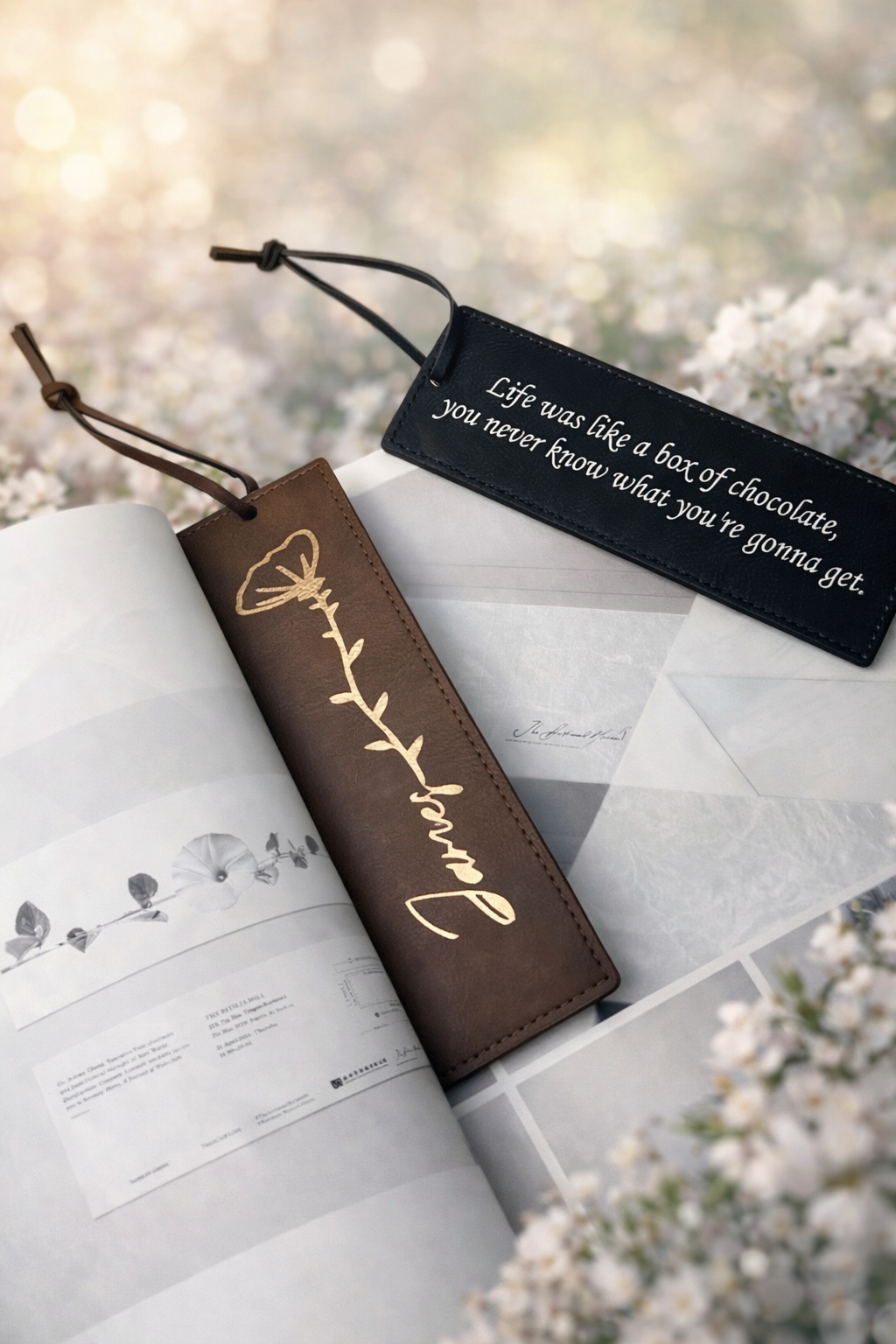 Bulk Personalised PU Leather Bookmark - Starting from 10 pcs