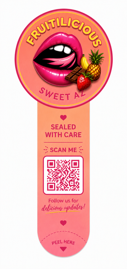 Custom Tamper Evident Sticker with QR Code