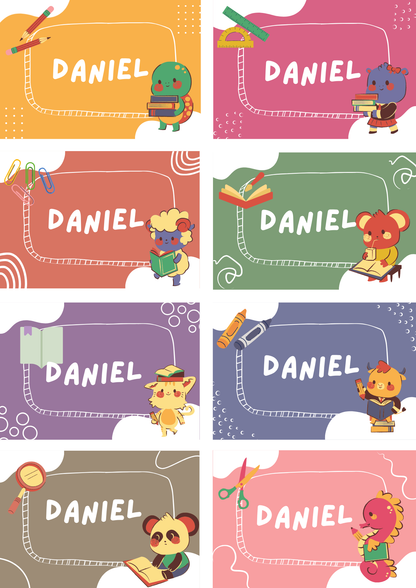 Animal Theme Sticker - Waterproof A4 Value Sheet
