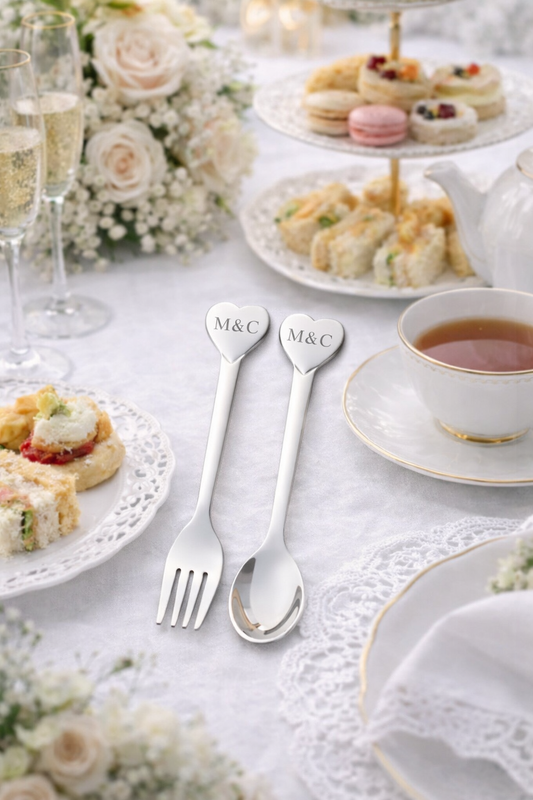 Personalised Spoon & Fork Set