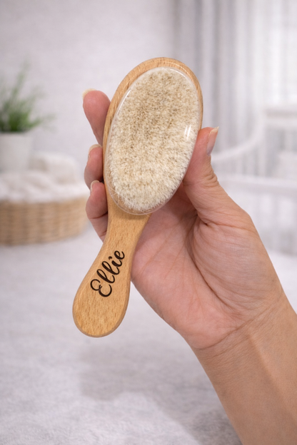 Personalised Bunny Comforter & Baby Brush Gift Set