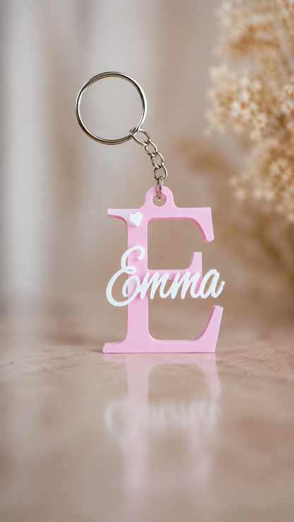 Personalised Initial Name Keychain