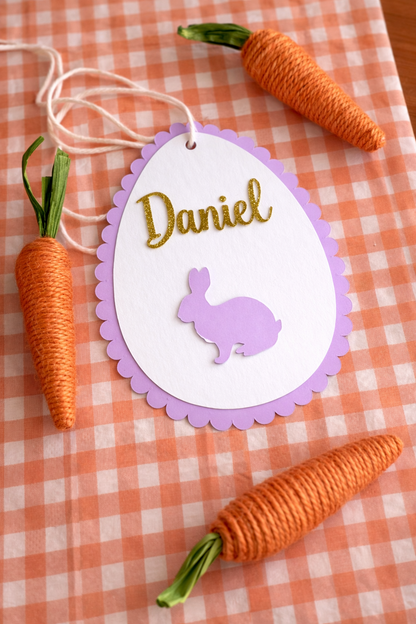Personalised Easter Bunny Tag