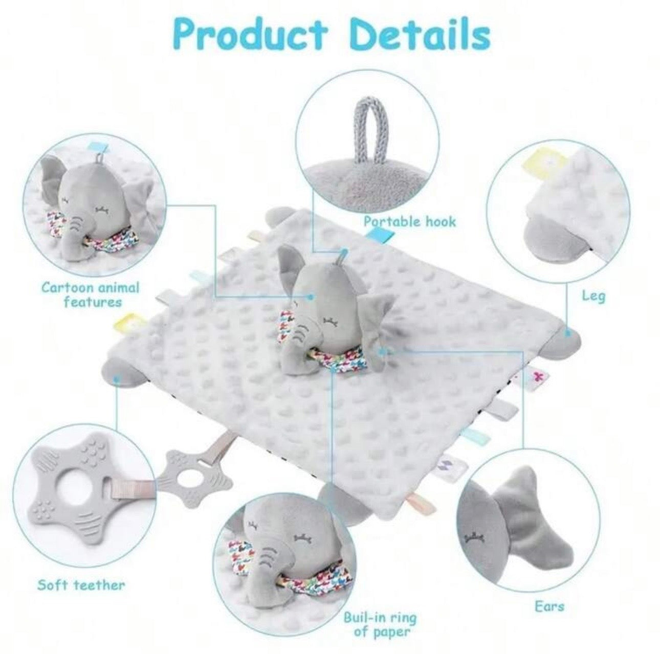 Personalised Elephant Comforter