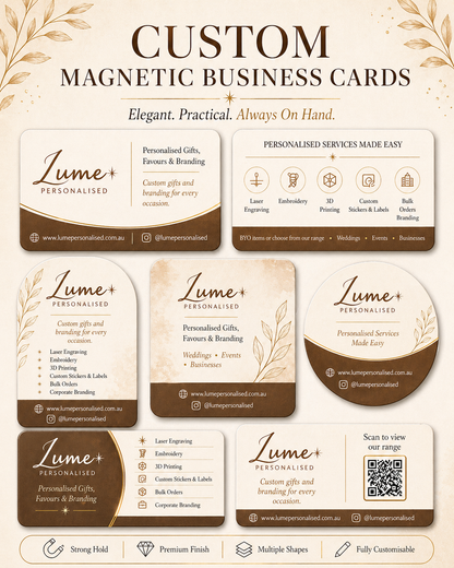 Custom Giveaway Magnets with Backing Paper