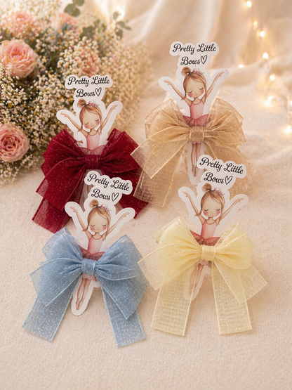 Beige Pretty Little Bows – Plain or Personalised Vinyl Text