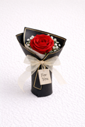 Personalised Red Single Rose Mini Bouquet