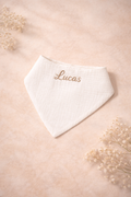 Embroidered Triangular Muslin bibs