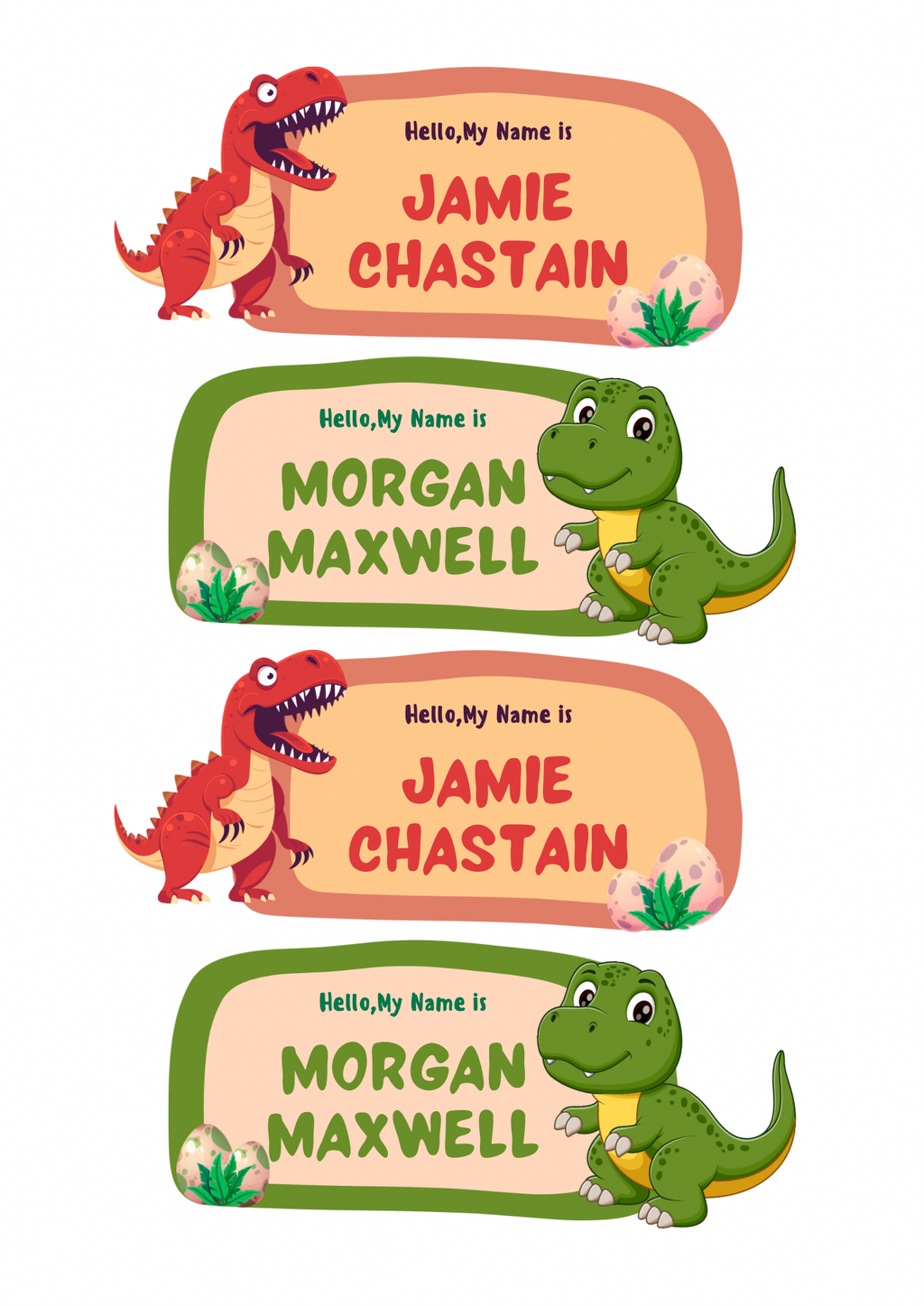 Dinosaur Theme Sticker - Waterproof A4 Value Sheet