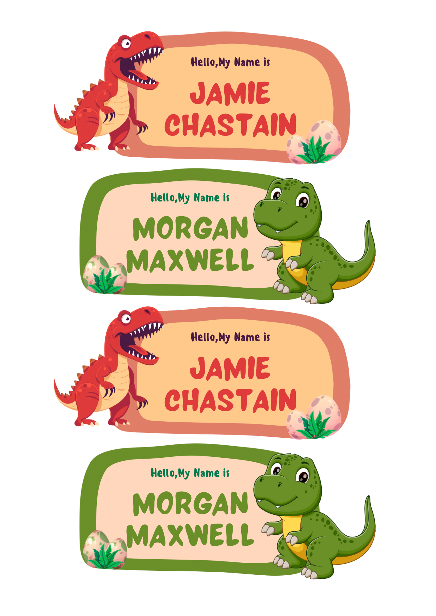 Dinosaur Theme Sticker - Waterproof A4 Value Sheet