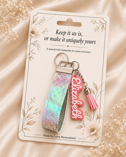 Mini Personalised Wristlet Keychain - Prints