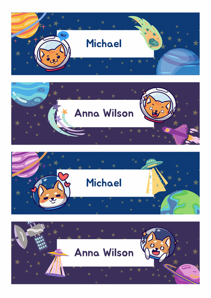 Space Theme Sticker - Waterproof A4 Value Sheet