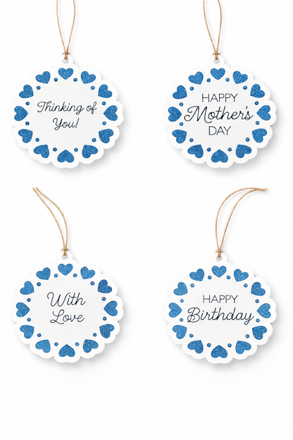 Round Heart Gift Tags
