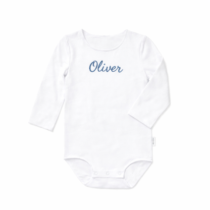 Personalised Bonds Long-Sleeve Baby Bodysuit