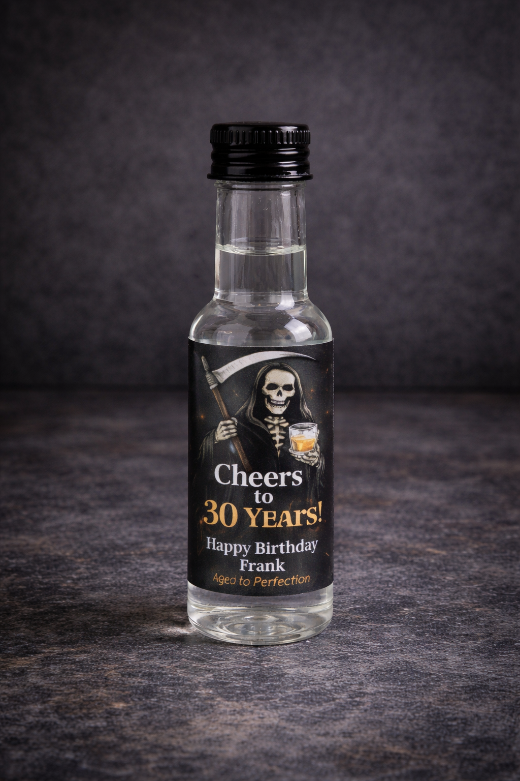 50ml Personalised Plastic Bottle with Sticker