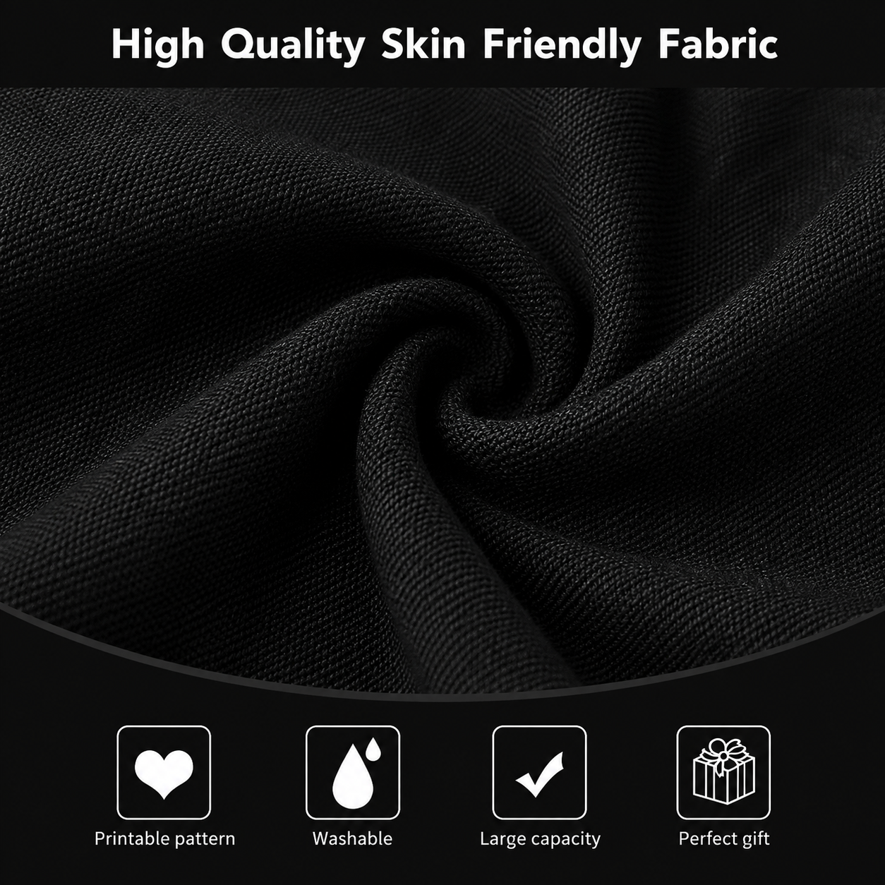 Black Canvas Tote Bag – Blank