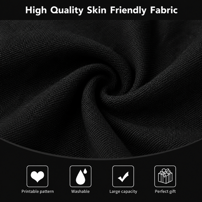 Black Canvas Tote Bag – Blank