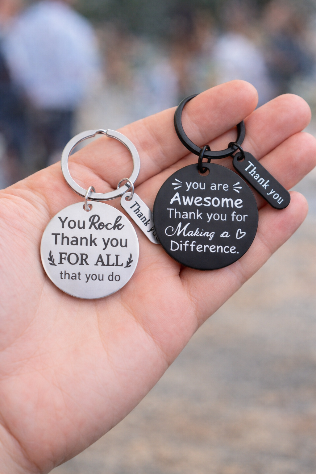 Bulk Personalised Stainless Steel Keychains - Starting from 10 pcs
